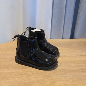 H&M Glossy Black Kids Boots